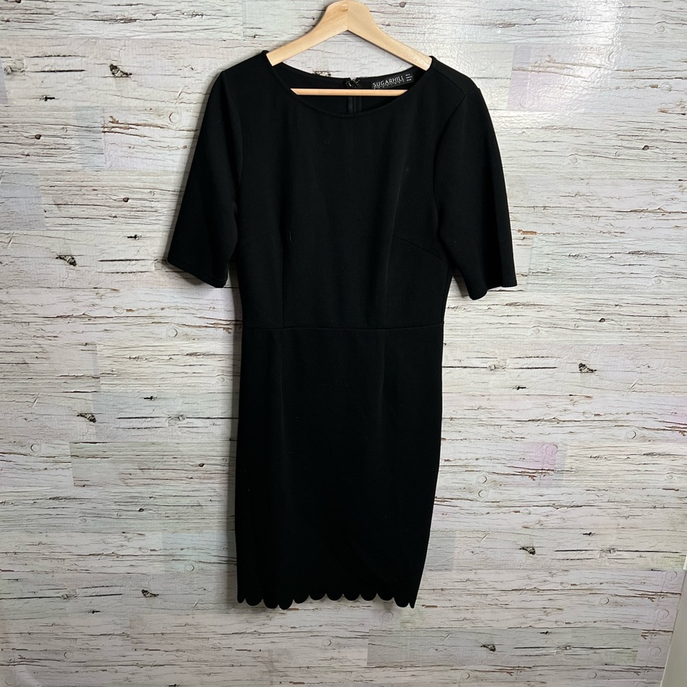 Sugarhill boutique black midi dress size 10 Australia - Picture 1 of 9